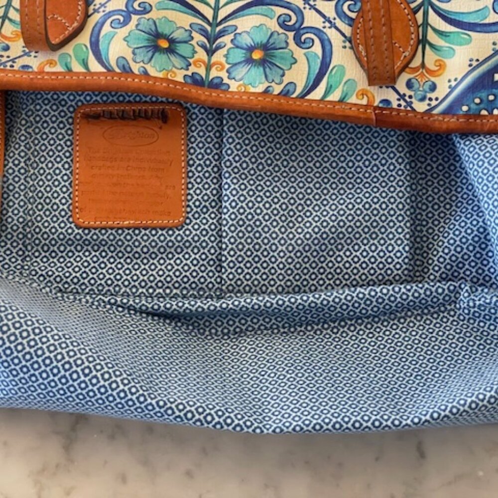 BRIGHTON Blues Solene Coated Canvas Shopper Zip Shopper Tote Bag - Picture 14 of 17